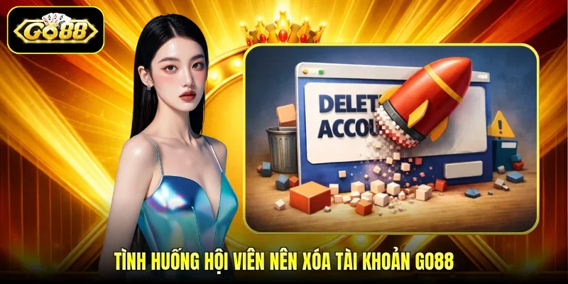 Tình huống hội viên nên xóa tài khoản GO88